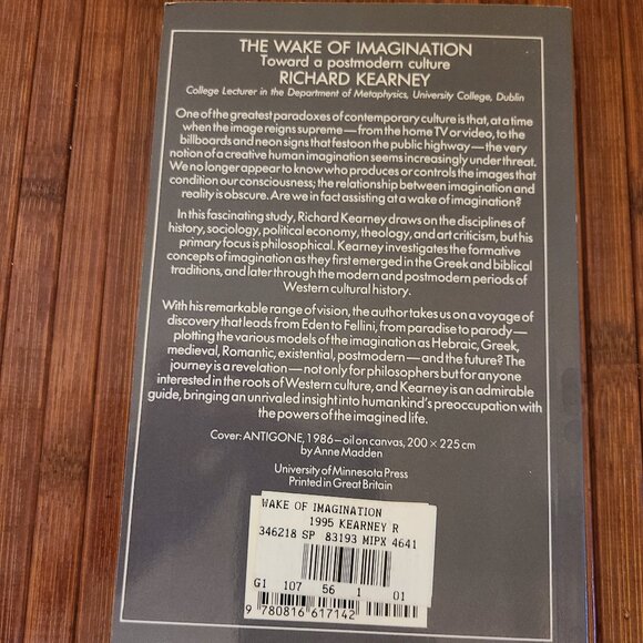 The Wake of Imagination: Toward a Postmodern Culture Richard Kearney - Picture 2 of 11